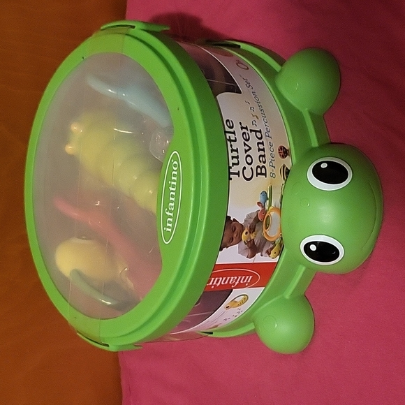 Infantino Turtle Cover Band 8-Piece Percussion Set - Picture 1 of 5